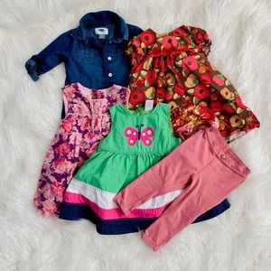 Lot of 5 baby girl 12-18 month clothing